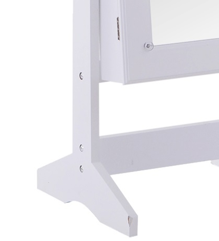 HOMCOM dulap bijuterii, oglinda si leduri incluse,40x37x146 cm