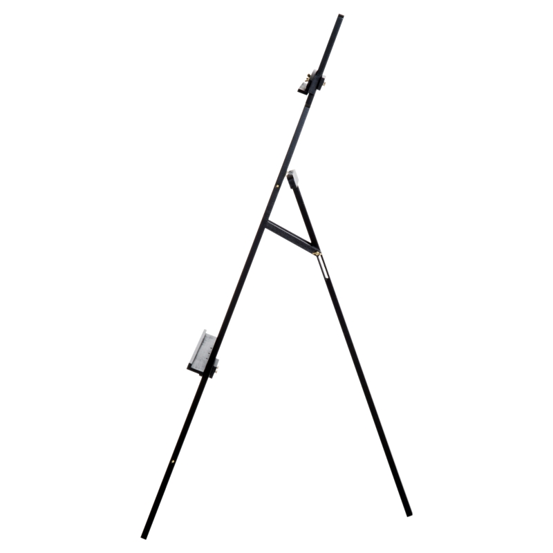 Homcom Sevalet pentru Pictura in Lemn cu Inaltime si Inclinatie Reglabila, Negru, 46x60x140cm