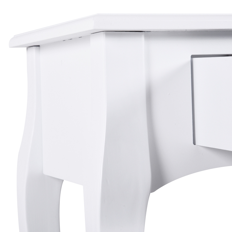 HOMCOM consola pentru hol, 100x33x76 cm, alba(m-8)