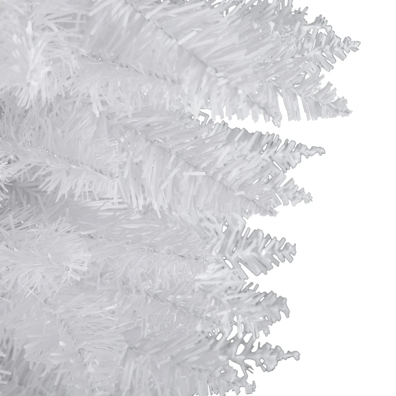 HOMCOM Brad de Craciun artificial 180cm din PVC cu 390 ramuri si baza din plastic