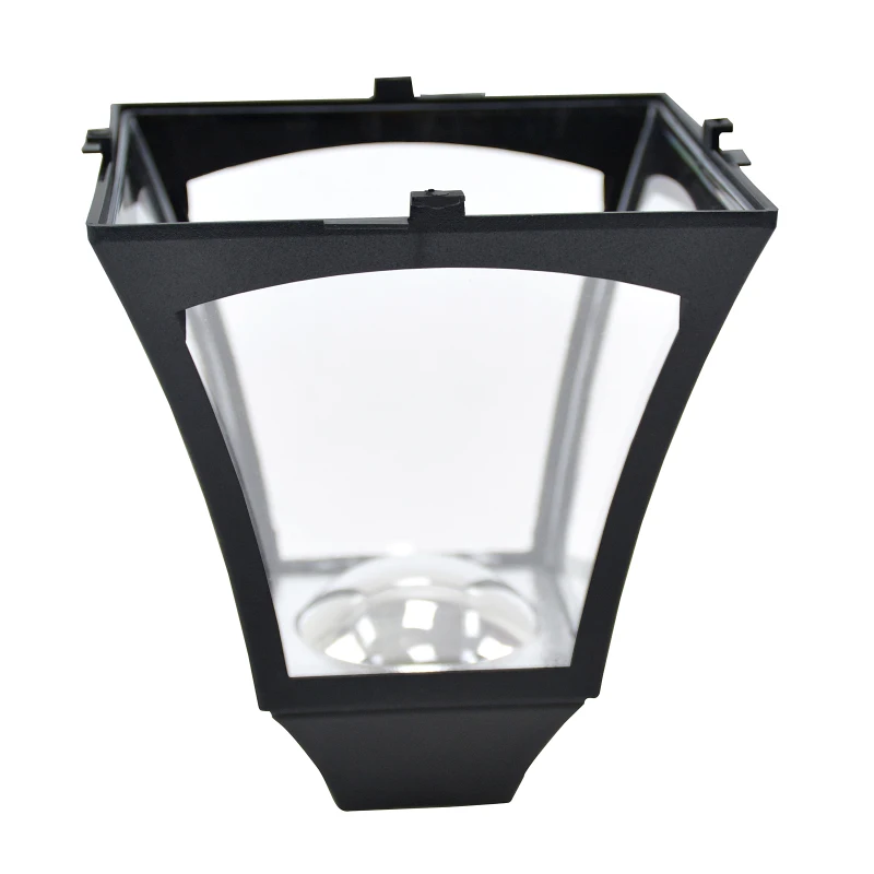 Outsunny Felinar de Gradina Led Panouri Solare, Negru, 120cm