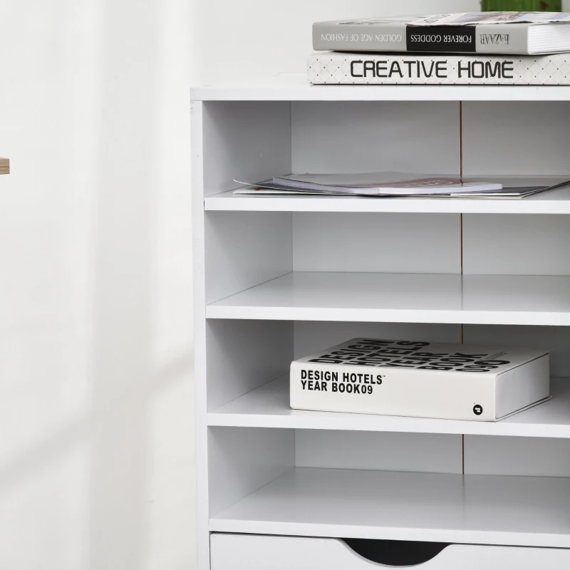 Vinsetto Dulap cu sertare pentru birou din Lemn alb 40 x 30 x 83cm