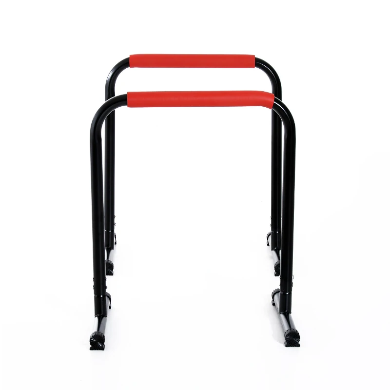 HOMCOM paralele fitness, din tuburi de otel, 73 cm, negre