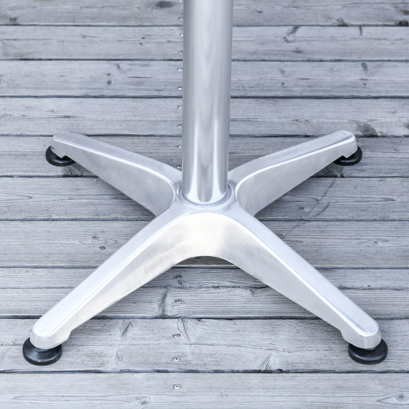 Outsunny set de gradina cu masa si 4 scaune, aluminiu