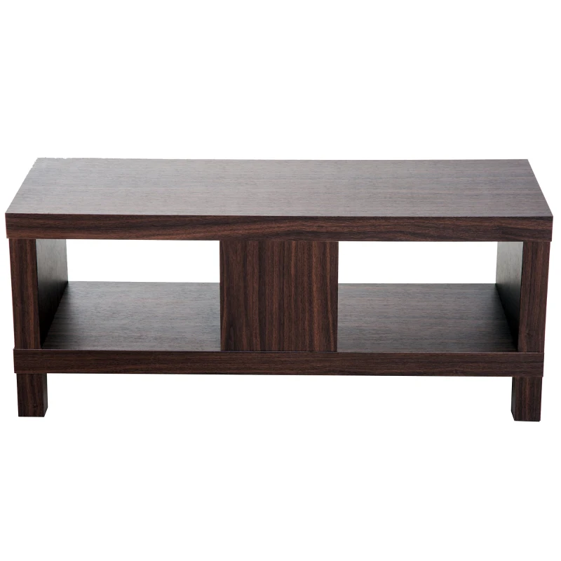 HOMCOM comoda TV, MDF, 90x35x37cm maro