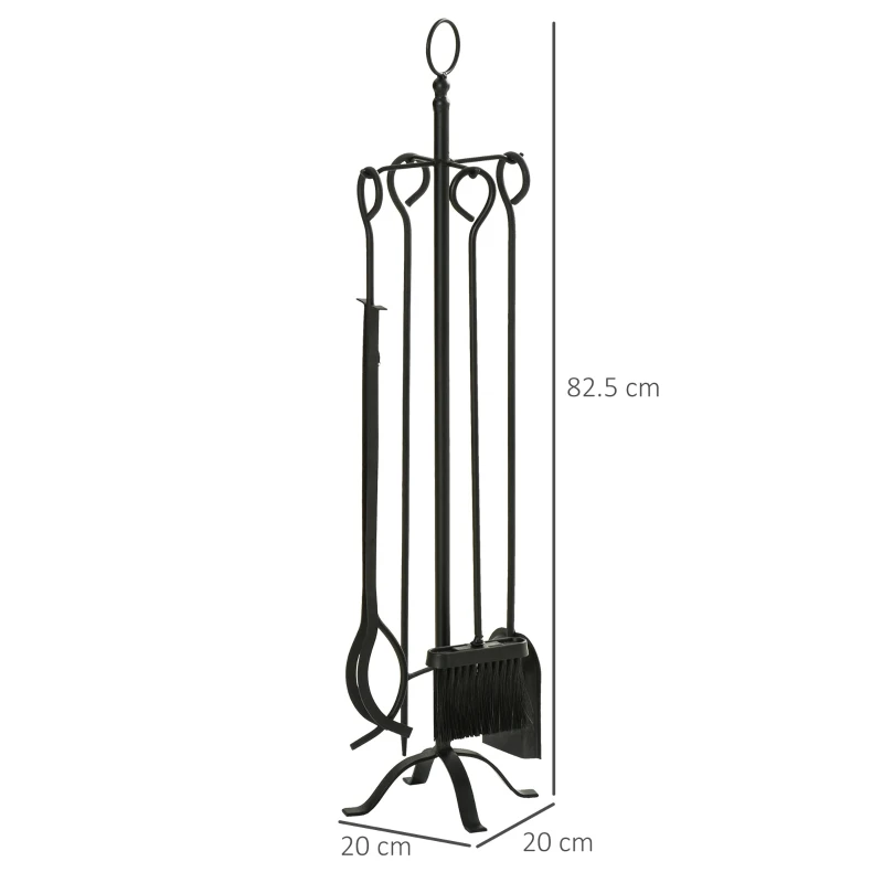 Outsunny Set 5 Accesorii pentru Semine cu Vatrai Cleste Lopata Matura