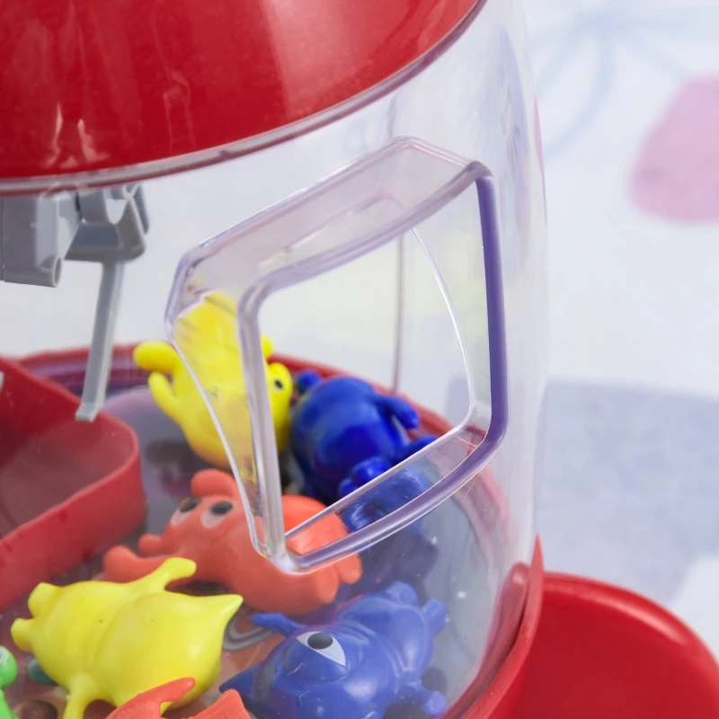 HOMCOM joc- prinde Papusa pentru copii 3-8 ani forma racheta muzica lumini rosu