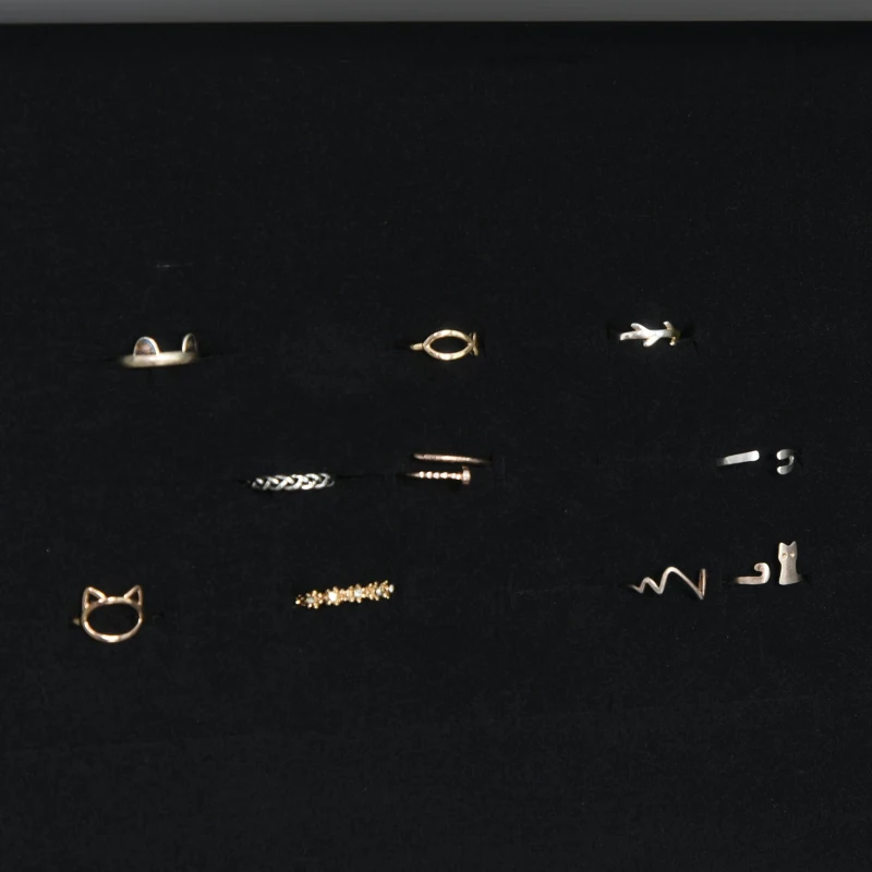 HOMCOM Dulap reglabil de bijuterii cu oglinda si lumini LED