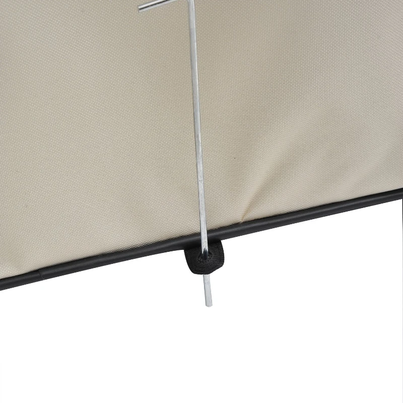 PawHut Box per Animali Cani Gatti recinzione per Cuccioli pieghevole, bianco-nero, 125x48x58cm