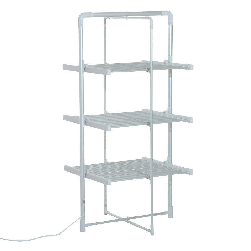 Homcom Suport de Uscat Rufe Vertical Electric Incalzit 300W