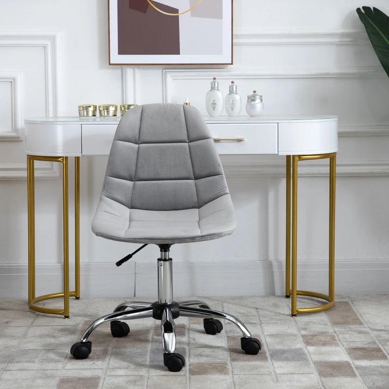 Vinsetto scaun rotativ, ergonomic, 59x59x81-91cm gri