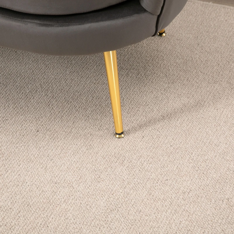 HOMCOM canapea din catifea, 2 locuri,130x63x73cm, gri(m-10)