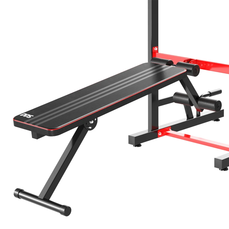 HOMCOM statie pentru fitness 180-230 cm, pliabila, negru