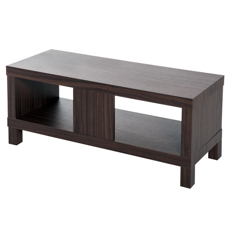 HOMCOM comoda TV, MDF, 90x35x37cm maro