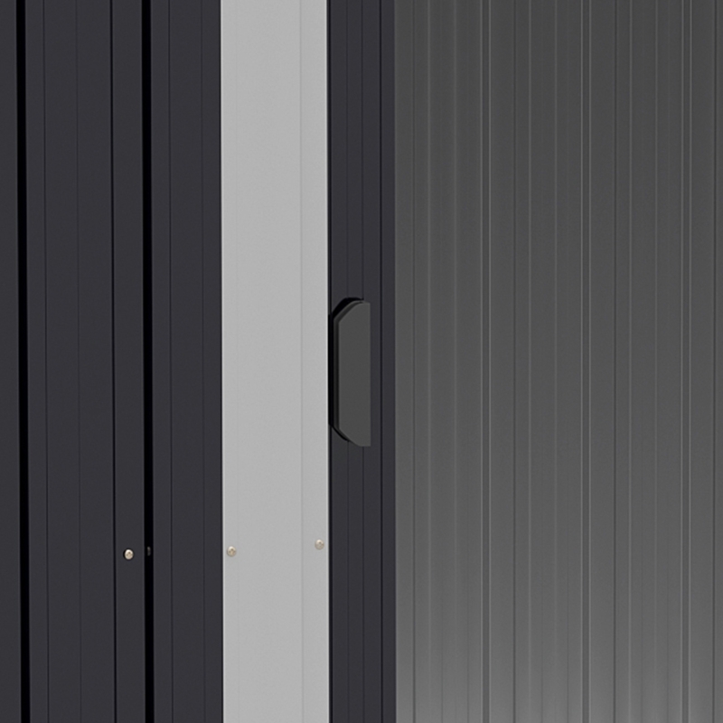 Outsunny Magazie Gradina 2×1,5×1,9 m – Otel Zincat cu Usi Culisante(m-9)