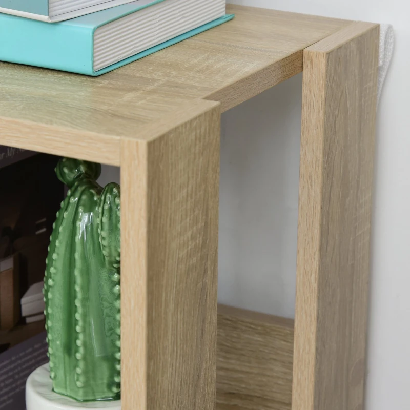 HOMCOM biblioteca din lemn cu 3 rafturi, 40x29.2x87.9cm