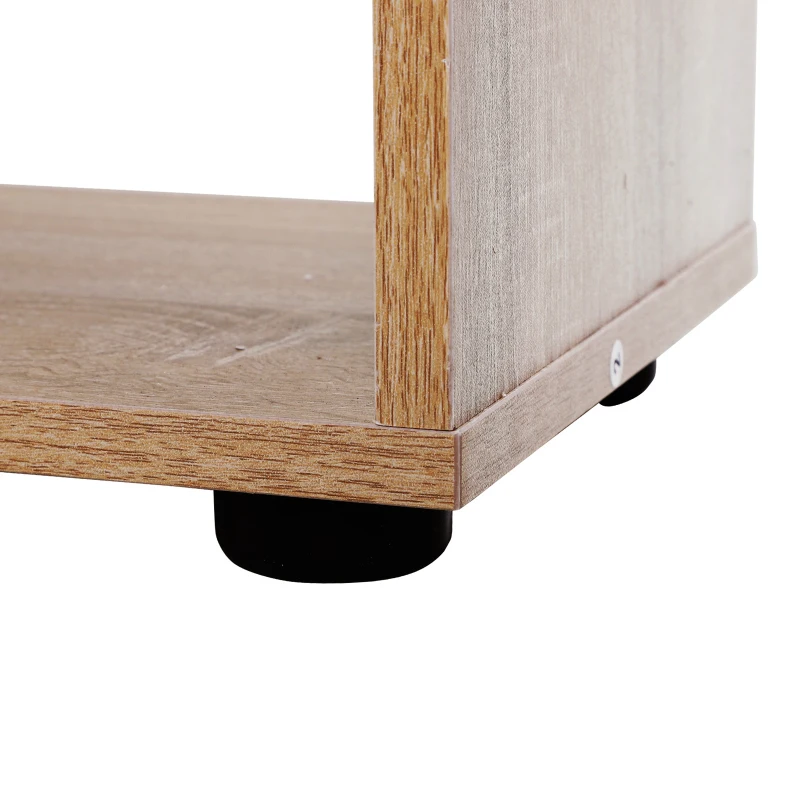 HomCom biblioteca moderna, 8 rafturi 70x24x178 cm, maro