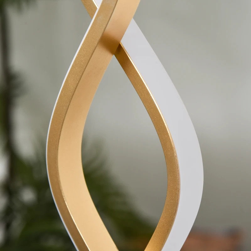 HomCom lampa de masa, cu lumina LED, Ф12.5x45cm, aurie