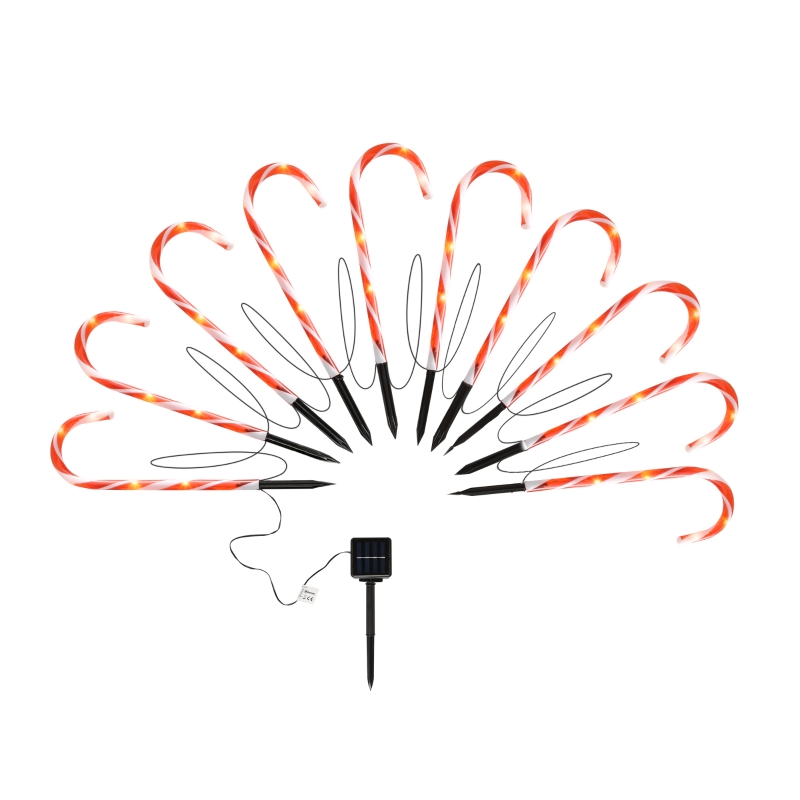 Outsunny Sir de luminite de Craciun cu 10 acadele Lungime 516 cm