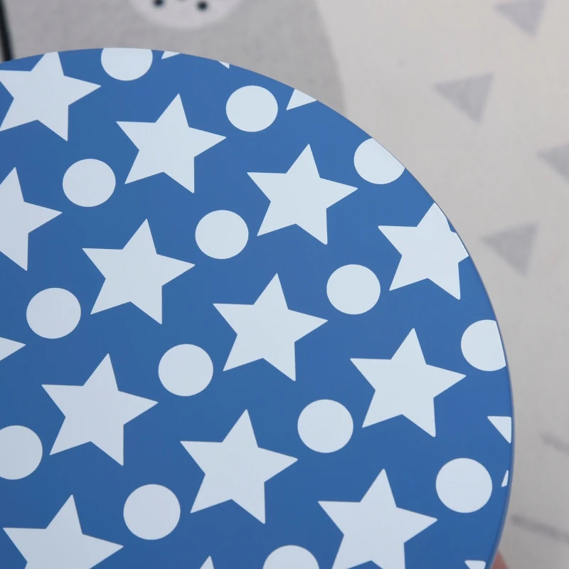 HOMCOM set masa si 2 scaune rotunde, model instelat