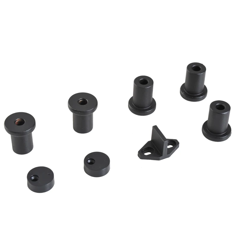 HOMCOM kit sina pentru usi glisante, 200x4x0.6 cm, negru