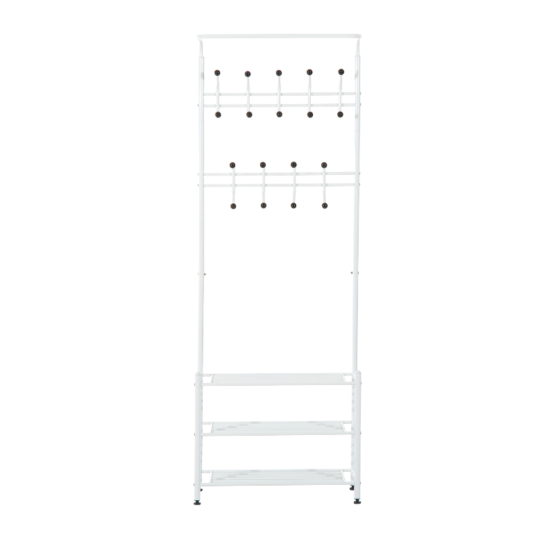 HomCom cuier de tip cadru, din otel 67x31.5x185cm, alb