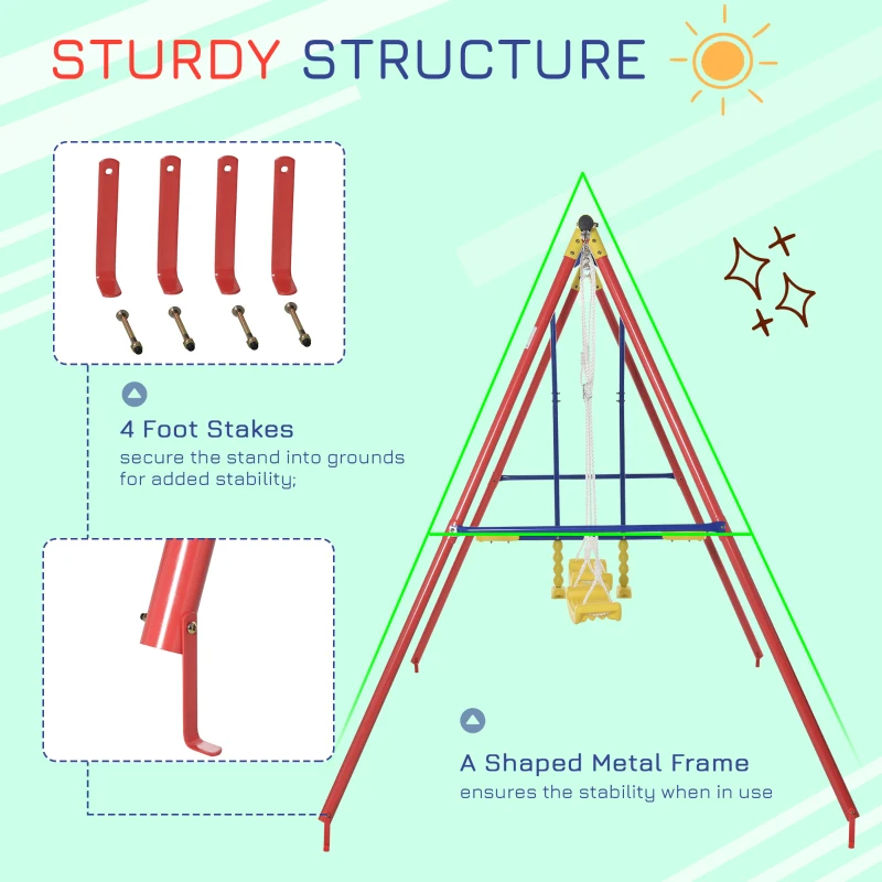 Outsunny Set Legan de Gradina 2 Simple si 1 Dublu Inaltime Reglabila