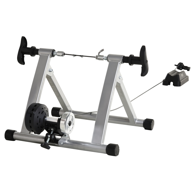 HomCom, suport pentru bicicleta, 54.5x47.2x39.1cm, argintiu