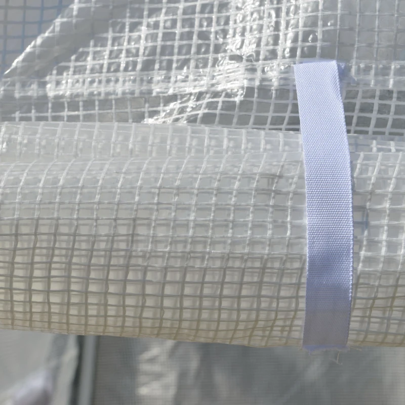 Outsunny Sera de Gradina Folie din PE cu 4 Ferestre, 240x180x200cm