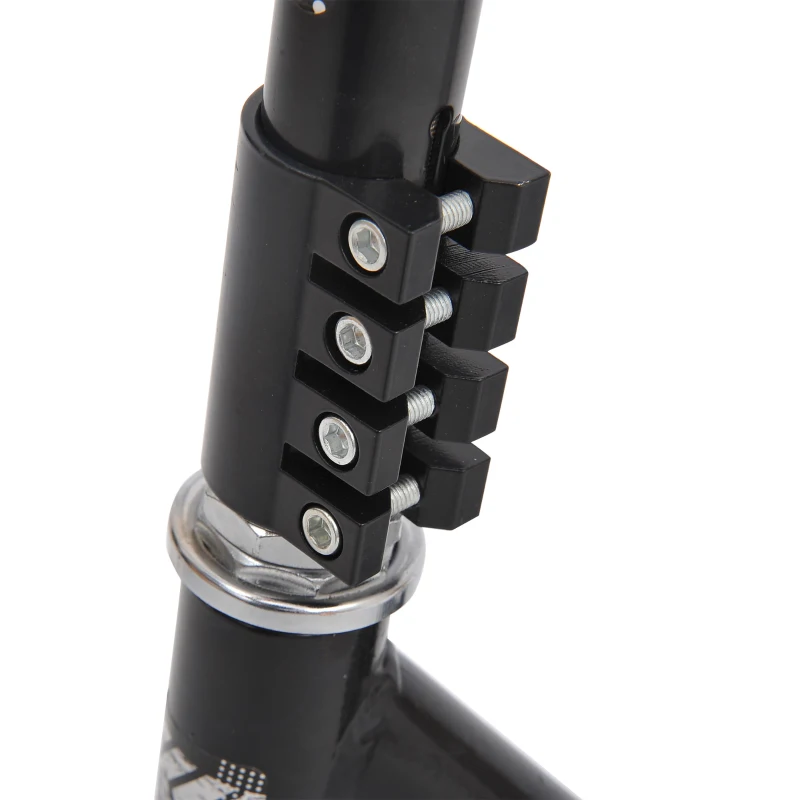 HOMCOM Trotineta pentru Adulti din Aluminiu cu Maner Ergonomic Neagra