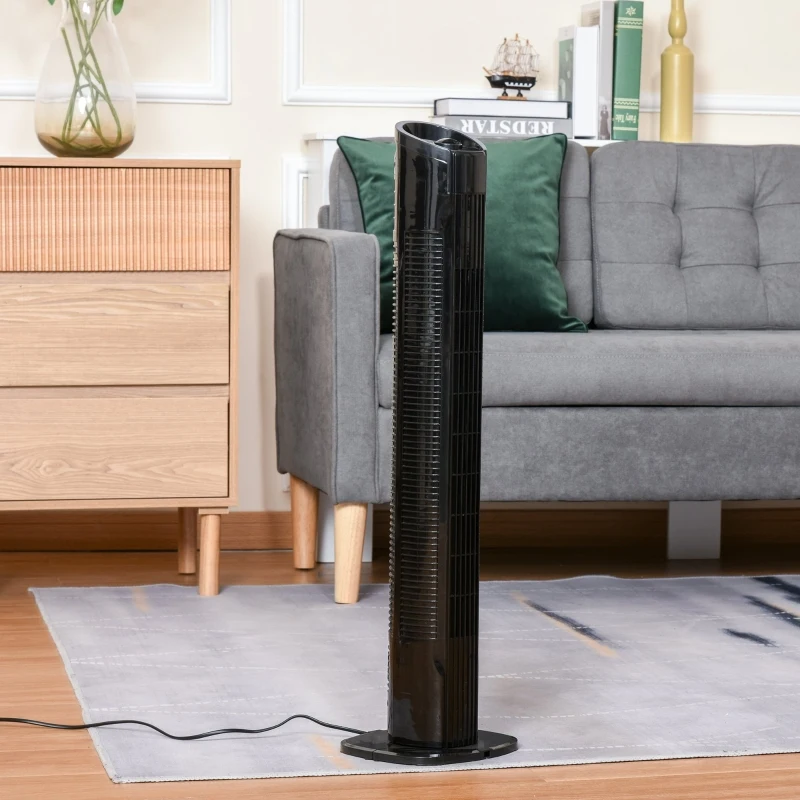 HOMCOM Ventilator tip Coloana Turn 3 Viteze Oscilatie 70° si Maner
