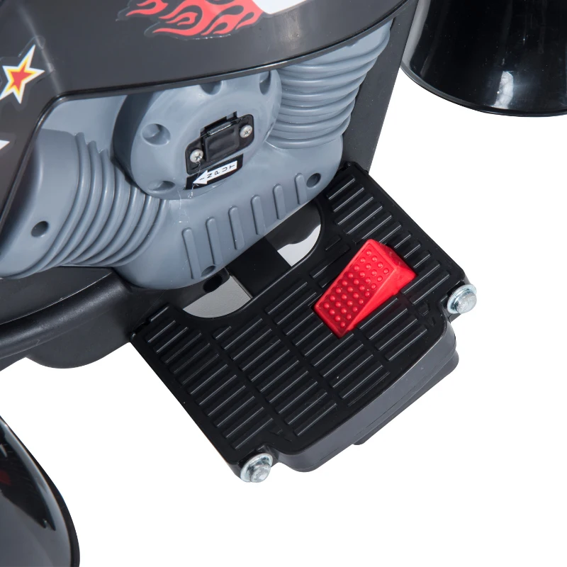 HOMCOM Motoreta Electrica pentru Copii cu 3 Roti 6V, Negru(m-9)