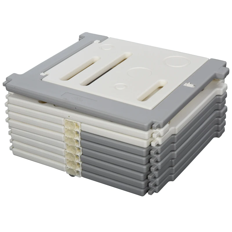 HomCom gard 16 piese delimitare trecere copii,190x150x64cm