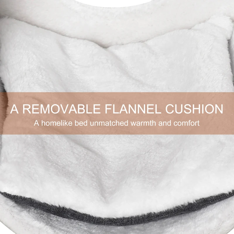 PawHut Hamac de Calorifer pentru Pisici Hamac de Fereastra pentru Pisici Gri