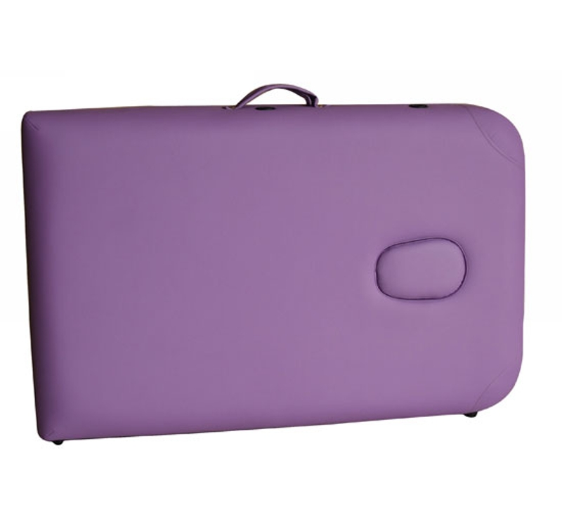 HomCom Lettino da Massaggio Fisioterapia Pieghevole con 2 Zone 182 x 60cm Viola