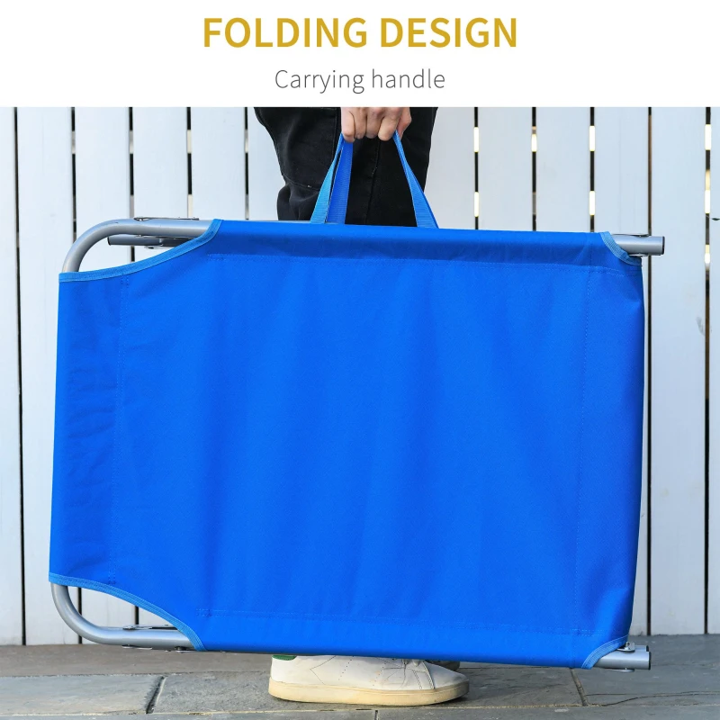 Outsunny sezlong pliabil, portabil, 58x193x 35.5cm