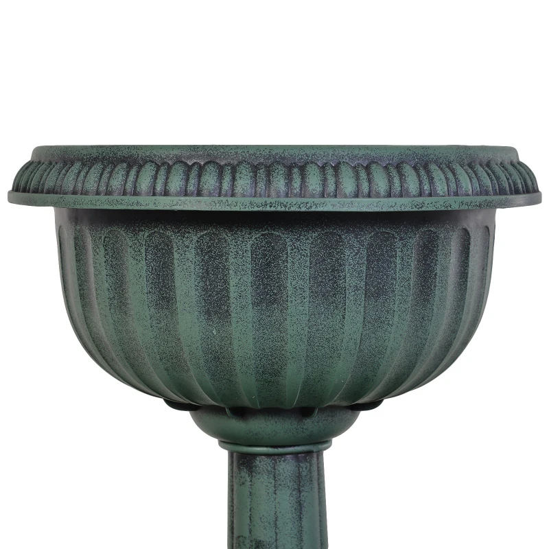 Outsunny Jardiniera pe 3 Nivele cu forma de Fantana Verde Antic Ф43 x 98,5 cm