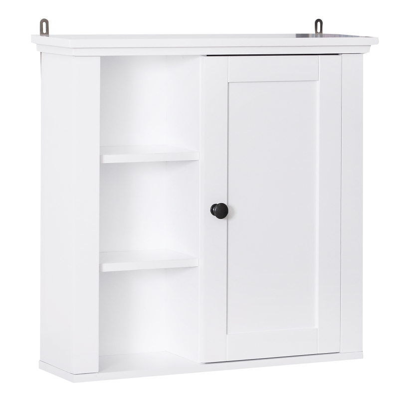 HomCom dulap medicamente, rafturi reglabile 53x14.5x50.5cm