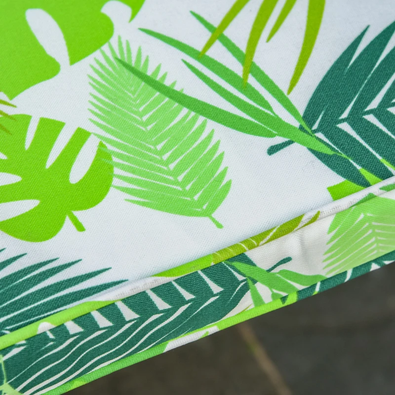 Outsunny Set de 2 Perne pentru Balansoar din Poliester Mobilier de Exterior şi Casa, verde