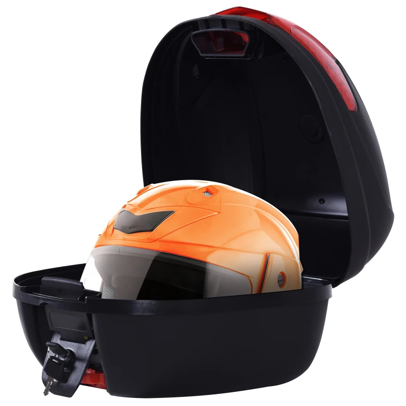 HOMCOM Cutie Universala Posterioara pentru Motocicleta Motoreta Scuter in PP 41 X 40 X 30 cm Negru