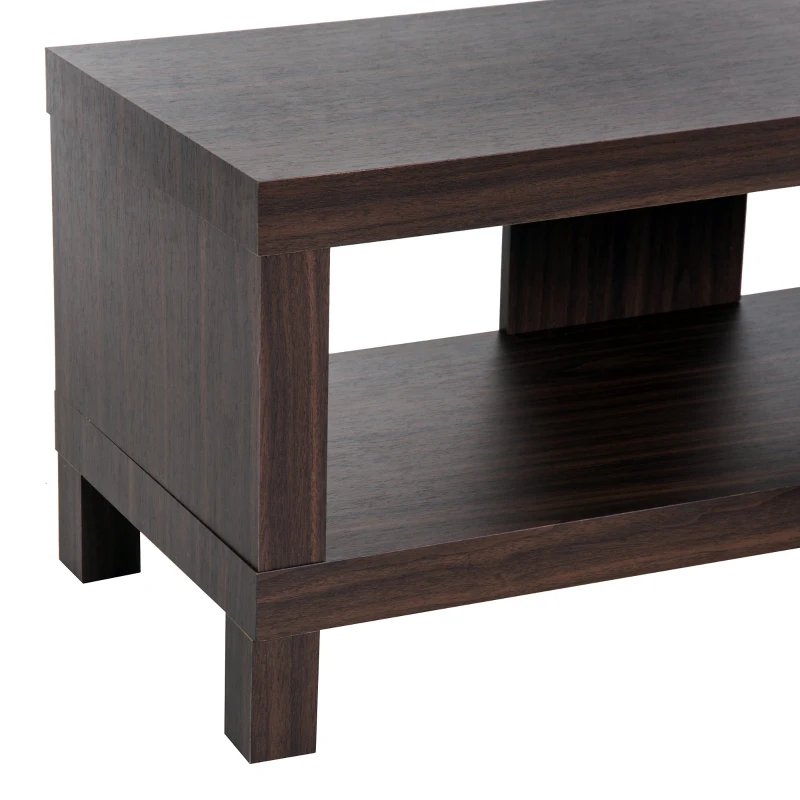 HOMCOM comoda TV, MDF, 90x35x37cm maro