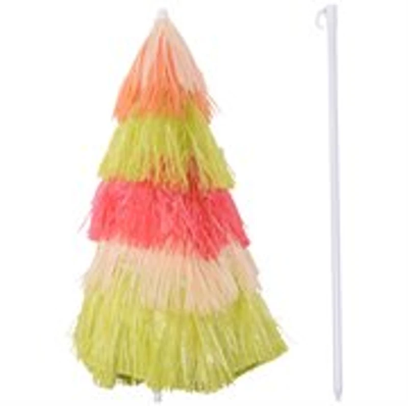 Outsunny Umbrelă Hawaiană Portabilă, Acoperitoare Ø160cm, Impermeabilă, Înălțime până la 180cm