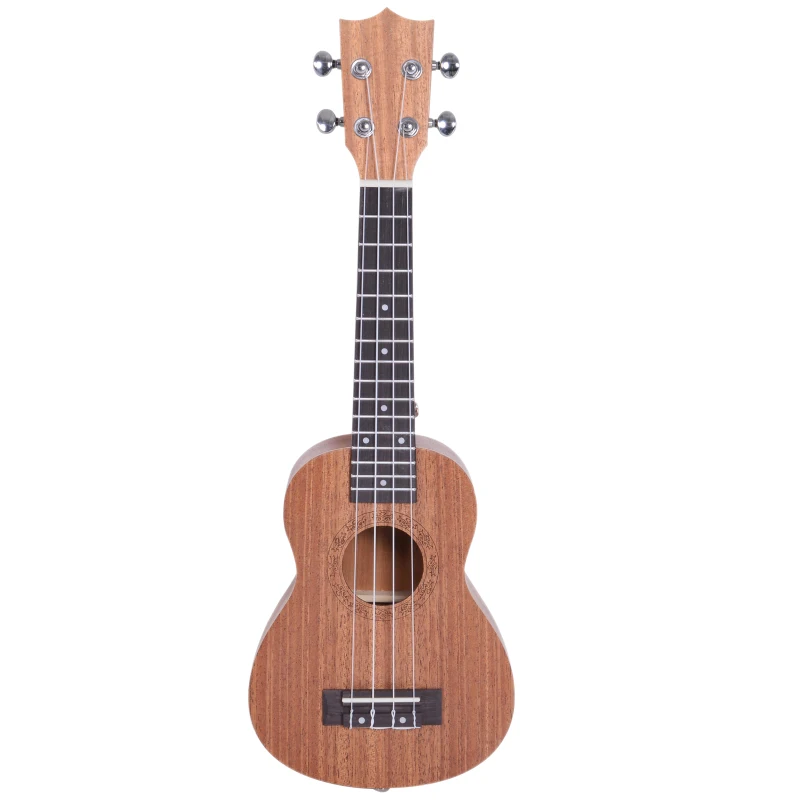 HomCom chitara din lemn sappeli 53x 17,5x6.2 cm maro