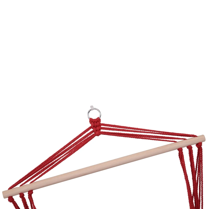 Outsunny Hamac Scaun Suspendat din Bumbac și Poliester, Colorat, 100x60x100cm