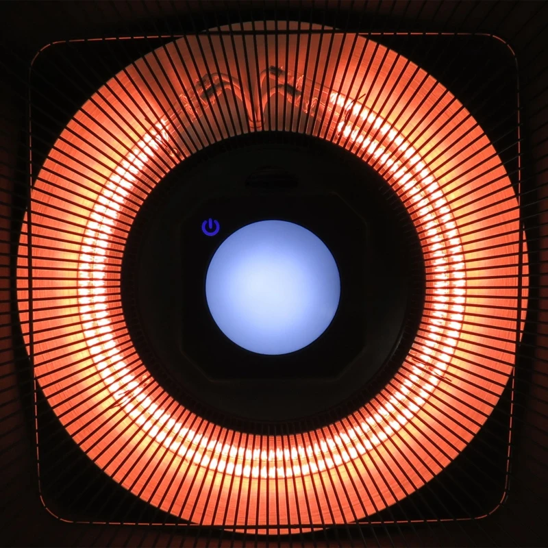 Outsunny Lampa Incalzire cu Lumini LED Putere 1000/2000W si Telecomanda