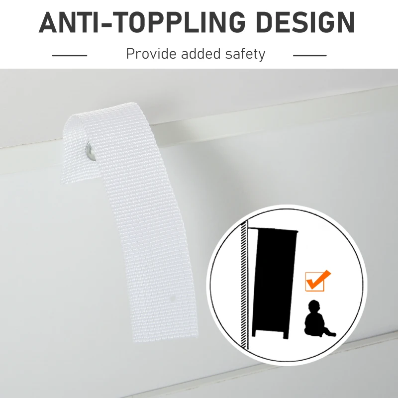 HOMCOM Comoda cu 4 sertare Mobilier pentru Sufragerie si Dormitor Mobilier Modern