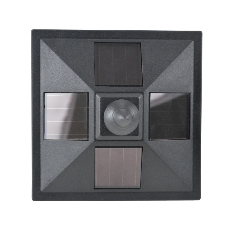 Outsunny Felinar de Gradina Led Panouri Solare, Negru, 120cm