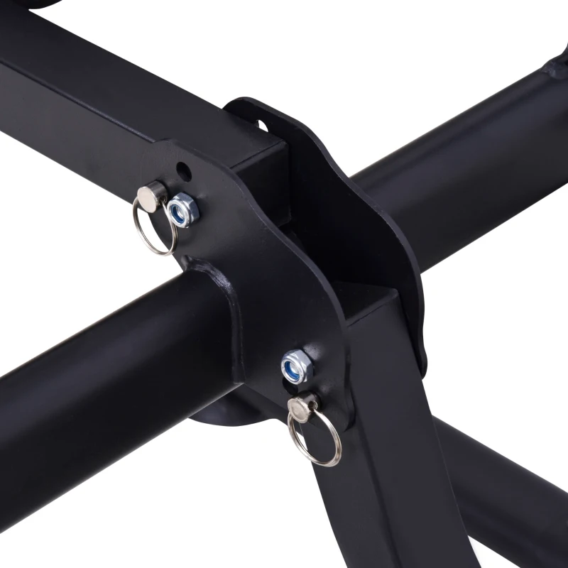 Homcom aparat fitness multifunctional, reglabil, negru