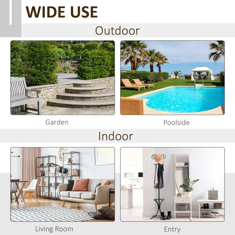 Outsunny Masa de Picnic Pliabila din Lemn pentru Gradina si de Exterior