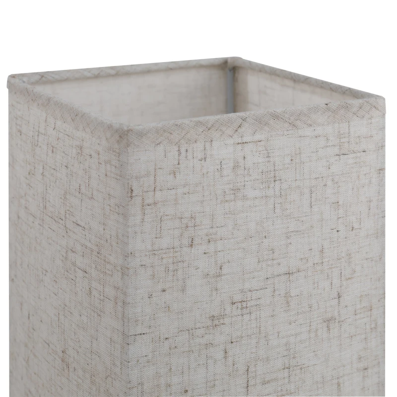 HOMCOM Lampa de Masa din Metal si Tesatura 2 Prize USB 2 Comutatoare, E27